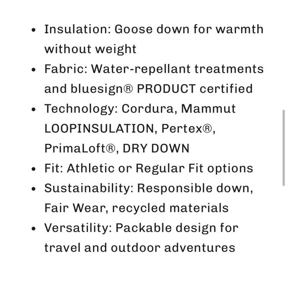 Mammut Flexidown Pertex Microlight Duck Down Primaloft Jacket Women's XS - Picture 14 of 14